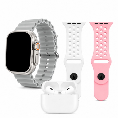 Reloj HR6 Ultra3 + Audífonos Inalámbricos Premium