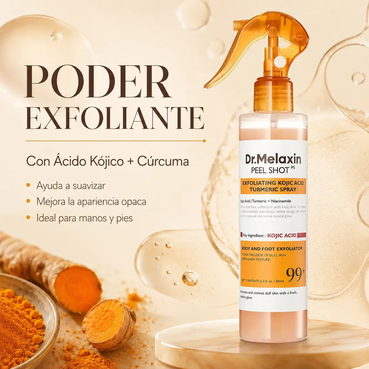 Spray Dr. Melaxin® Exfoliante Corporal para Zonas Oscuras